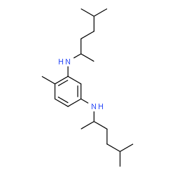 N,N'-Bis(1,4-dimethylpentyl)-4-methyl-1,3-benzenediamine结构式