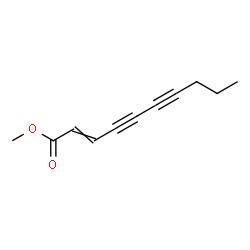 2-Decene-4,6-diynoic acid methyl ester Structure