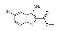 2-Benzofurancarboxylic acid, 3-amino-5-bromo-, Methyl ester structure