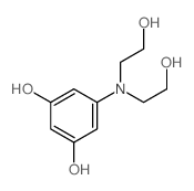 5-(bis(2-hydroxyethyl)amino)benzene-1,3-diol Structure