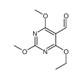 5-Pyrimidinecarboxaldehyde,4-ethoxy-2,6-dimethoxy-(9CI)结构式