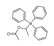 (1-Acetoxyethyl)triphenylsilane Structure