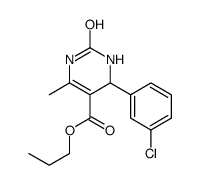 propyl 4-(3-chlorophenyl)-6-methyl-2-oxo-3,4-dihydro-1H-pyrimidine-5-carboxylate结构式