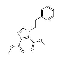 1-[(E)-2-Phenylethenyl]-1H-imidazole-4,5-dicarboxylic acid dimethyl ester Structure