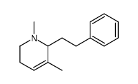 1,5-dimethyl-6-(2-phenylethyl)-3,6-dihydro-2H-pyridine结构式
