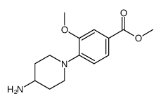 methyl 4-(4-aminopiperidin-1-yl)-3-methoxybenzoate结构式