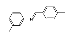 N-(4-methyl-benzylidene)-m-toluidine Structure
