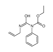 ethyl N-phenyl-N-(prop-2-enylcarbamoyl)carbamate结构式