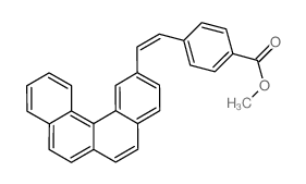 Benzoic acid, 4-(2-benzo[c]phenanthren-2-ylethenyl)-, methyl ester (en)结构式