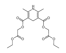 2,6-dimethyl-1,4-dihydro-pyridine-3,5-dicarboxylic acid bis-ethoxycarbonylmethyl ester Structure