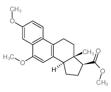methyl (13R,14R,17S)-3,6-dimethoxy-13-methyl-11,12,14,15,16,17-hexahydrocyclopenta[a]phenanthrene-17-carboxylate结构式
