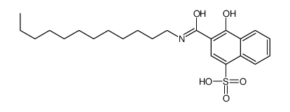 3-(dodecylcarbamoyl)-4-hydroxynaphthalene-1-sulfonic acid结构式