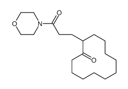 2-(3-morpholin-4-yl-3-oxopropyl)cyclododecan-1-one Structure