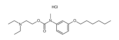 (3-Hexyloxy-phenyl)-methyl-carbamic acid 2-diethylamino-ethyl ester; hydrochloride结构式