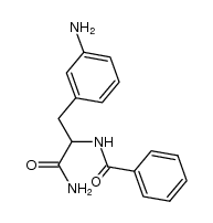 DL-N-Benzoyl-η-m-amino-phenylalaninamid Structure