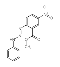 methyl 2-anilinodiazenyl-5-nitro-benzoate结构式