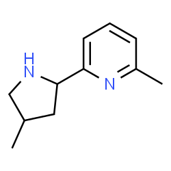 Pyridine, 2-methyl-6-(4-methyl-2-pyrrolidinyl)- (9CI) structure