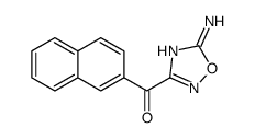 (5-amino-1,2,4-oxadiazol-3-yl)-naphthalen-2-ylmethanone结构式