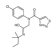 1,2,3-Thiadiazole-4-carboxamide,N-(4-chlorophenyl)-N-[2-[(1,1-dimethylpropyl)amino]-2-oxoethyl]-(9CI) Structure