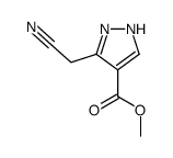methyl 5-(cyanomethyl)-1H-pyrazole-4-carboxylate Structure