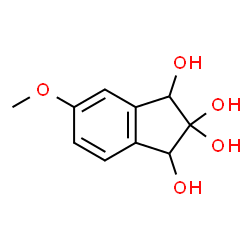 1H-Indene-1,2,2,3(3H)-tetrol, 5-methoxy- (9CI)结构式
