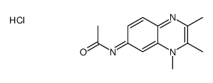 N-(2,3,4-trimethylquinoxalin-4-ium-6-yl)acetamide,chloride结构式