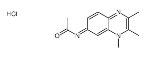 N-(2,3,4-trimethylquinoxalin-4-ium-6-yl)acetamide,chloride Structure