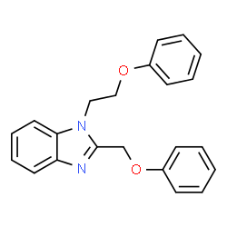 1-(2-phenoxyethyl)-2-(phenoxymethyl)-1H-benzo[d]imidazole structure