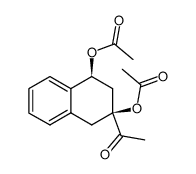 cis-1,3-Diacetoxy-1,2,3,4-tetrahydro-3-acetonaphthon结构式