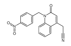 2-[1-[(4-nitrophenyl)methyl]-2-oxoquinolin-4-yl]acetonitrile结构式