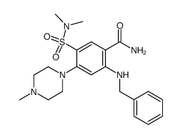 2-benzylamino-5-dimethylsulfamoyl-4-(4-methyl-piperazin-1-yl)-benzamide Structure