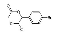 2.2-Dichlor-1-acetoxy-1-(p-bromphenyl)-ethan Structure