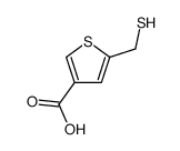 5-(sulfanylmethyl)thiophene-3-carboxylic acid Structure