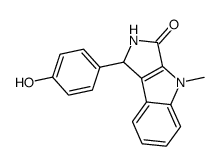 1-(4-Hydroxy-phenyl)-4-methyl-1,4-dihydro-2H-pyrrolo[3,4-b]indol-3-one Structure