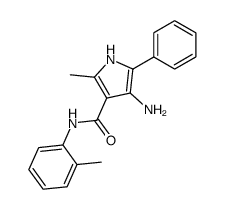 4-Amino-2-methyl-5-phenyl-1H-pyrrole-3-carboxylic acid o-tolylamide结构式