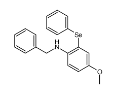 N-benzyl-4-methoxy-2-phenylselanylaniline结构式