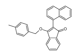 3-[(4-methylphenyl)methoxy]-2-naphthalen-1-ylinden-1-one Structure