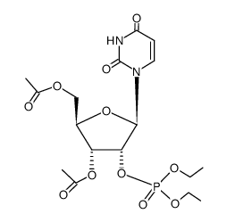 O3',O5'-diacetyl-[2']uridylic acid diethyl ester Structure