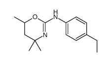 N-(4-ethylphenyl)-4,4,6-trimethyl-5,6-dihydro-1,3-oxazin-2-amine结构式