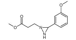 methyl 3-[3-(3-methoxyphenyl)diaziridin-1-yl]propanoate Structure