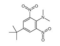 4-tert-butyl-N,N-dimethyl-2,6-dinitroaniline结构式