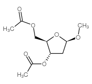 METHYL-2-DEOXY-SS-D-RIBOFURANOSIDEDIACETATE structure