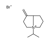 7-methylidene-4-propan-2-yl-1,2,3,5,6,8-hexahydropyrrolizin-4-ium,bromide Structure
