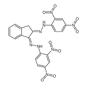 indan-1,2-dione-bis-(2,4-dinitro-phenylhydrazone)结构式