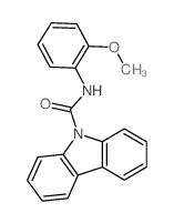 N-(2-methoxyphenyl)carbazole-9-carboxamide结构式