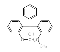 bis(2-methoxyphenyl)-phenyl-methanol structure