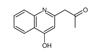 1-(4-hydroxyquinolin-2-yl)propan-2-one结构式