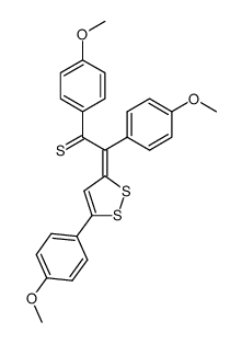 1,2-Bis-(4-methoxy-phenyl)-2-[5-(4-methoxy-phenyl)-[1,2]dithiol-(3E)-ylidene]-ethanethione Structure
