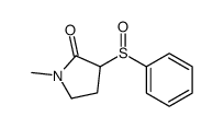 3-(benzenesulfinyl)-1-methylpyrrolidin-2-one Structure