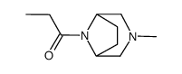 3-Methyl-8-propionyl-3,8-diazabicyclo[3.2.1]octane结构式